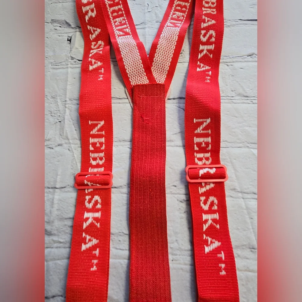 Nebraska Red Suspenders - Picture 2 of 5
